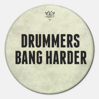 Drummers Bang Harder Funny Drummer Stickers