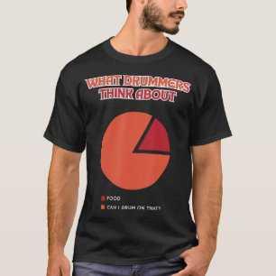 Drummers Denken Aan Drumline Percussionist T-shirt