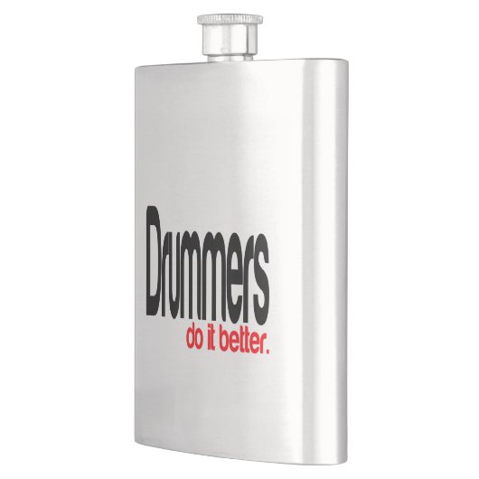 Drummers doen het beter heupfles (Links)