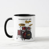 Drummers doen het met Ritme (aanpasbaar) Mok (Links)