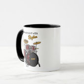 Drummers doen het met Ritme (aanpasbaar) Mok (Voorkant links)