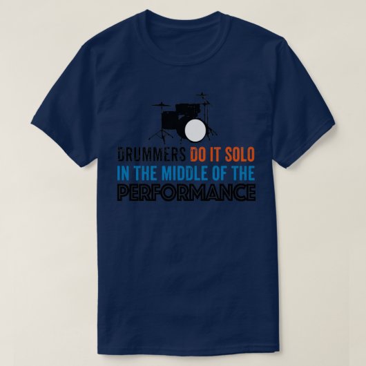 Drummers doen het Solo T-shirt (Design voorkant)