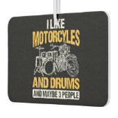 Drummers drummen ik hou van motorfietsen en drums luchtverfrisser (Links)