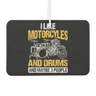Drummers drummen ik hou van motorfietsen en drums luchtverfrisser