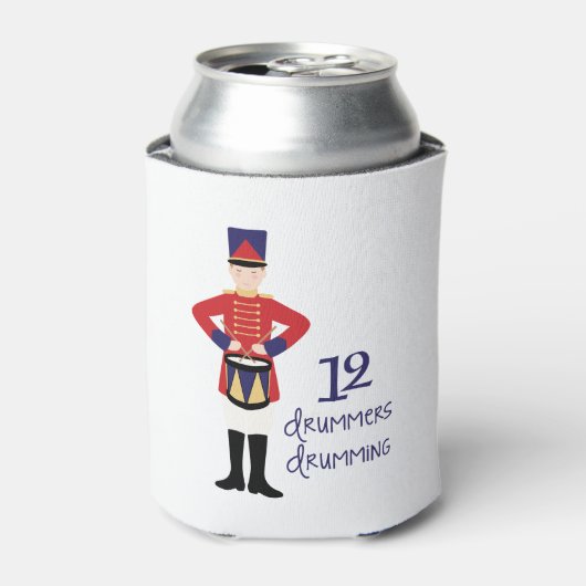 Drummers Drumming Blikjeskoeler (Blikje Voorkant)
