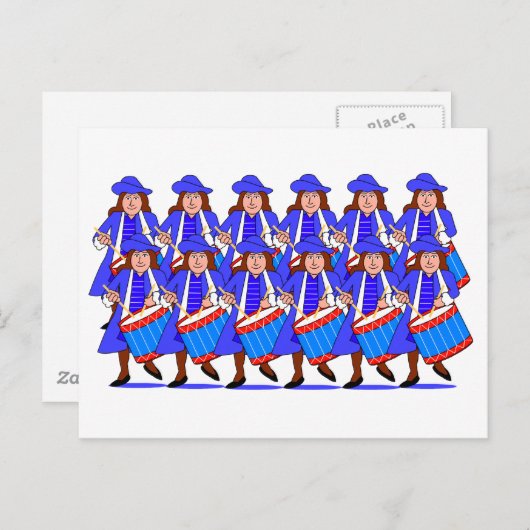 Drummers Drumming Briefkaart (Voorkant / Achterkant)