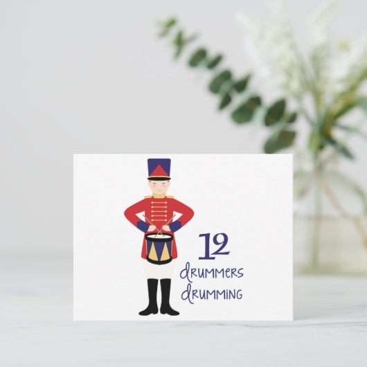 Drummers Drumming Briefkaart (Staand voorkant)