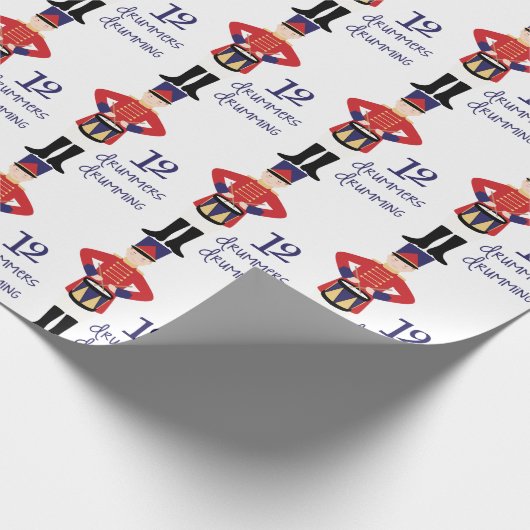 Drummers Drumming Cadeaupapier (Hoek)