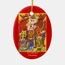 Drummers Drumming Keramisch Ornament