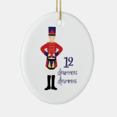 Drummers Drumming Keramisch Ornament (Rechts)