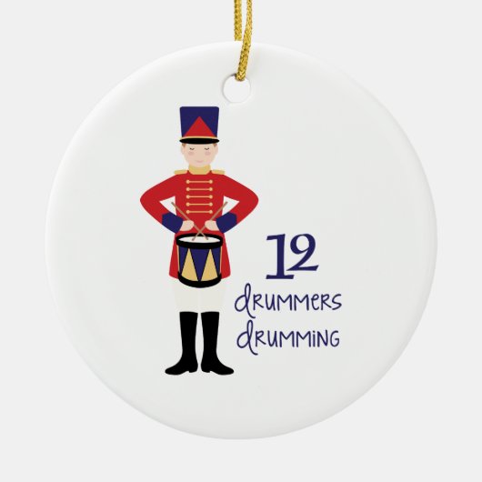 Drummers Drumming Keramisch Ornament (Voorkant)