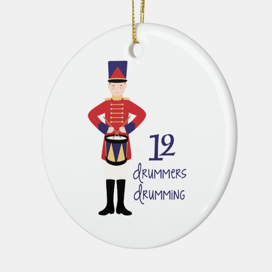 Drummers Drumming Keramisch Ornament (Links)
