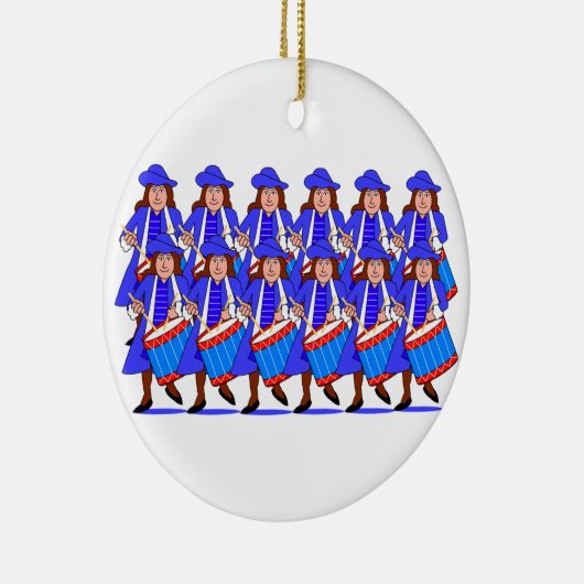 Drummers Drumming Keramisch Ornament (Rechts)