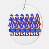 Drummers Drumming Keramisch Ornament (Links)