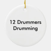 Drummers Drumming Keramisch Ornament (Achterkant)
