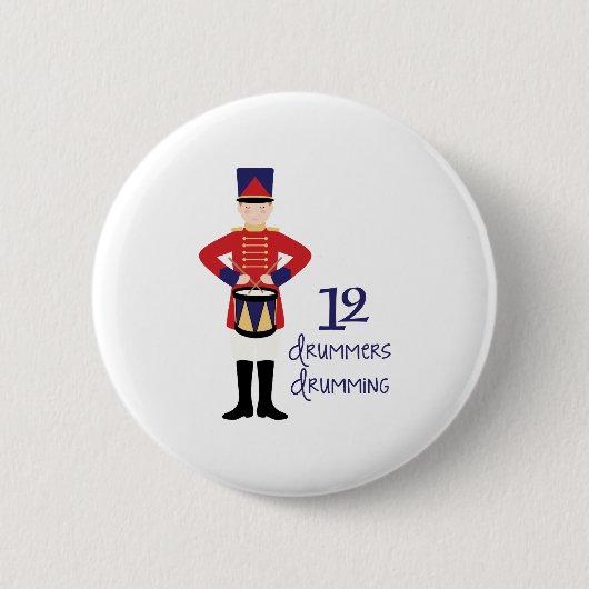 Drummers Drumming Ronde Button 5,7 Cm (Voorkant)