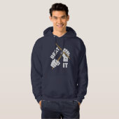 Drummers Funny Beat It Music Graphic Hoodie (Voorkant volledig)