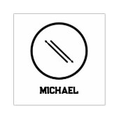 Drummers gepersonaliseerd rubberstempel (Afrduk)