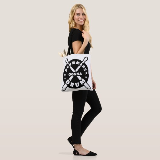 Drummers Gonna Drum Tote Bag (Op model)