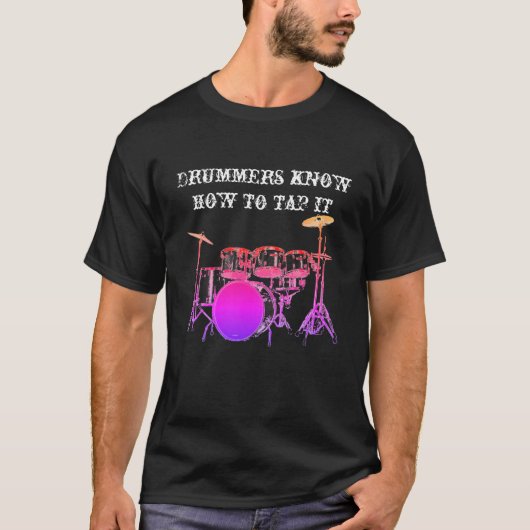 Drummers grappig t-shirt (Voorkant)
