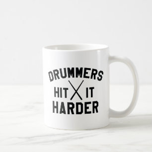 Drummers hit het harder koffiemok