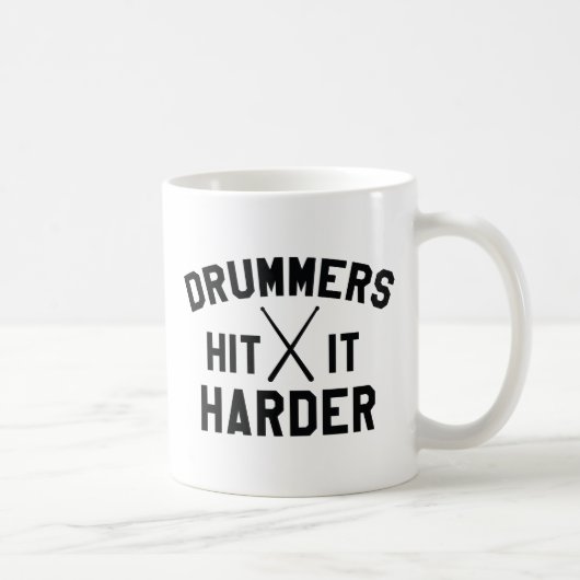 Drummers hit het harder koffiemok (Rechts)
