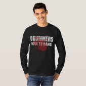 Drummers houdt van bang t-shirt (Voorkant volledig)