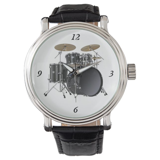 Drummers kijken horloge (Voorkant)