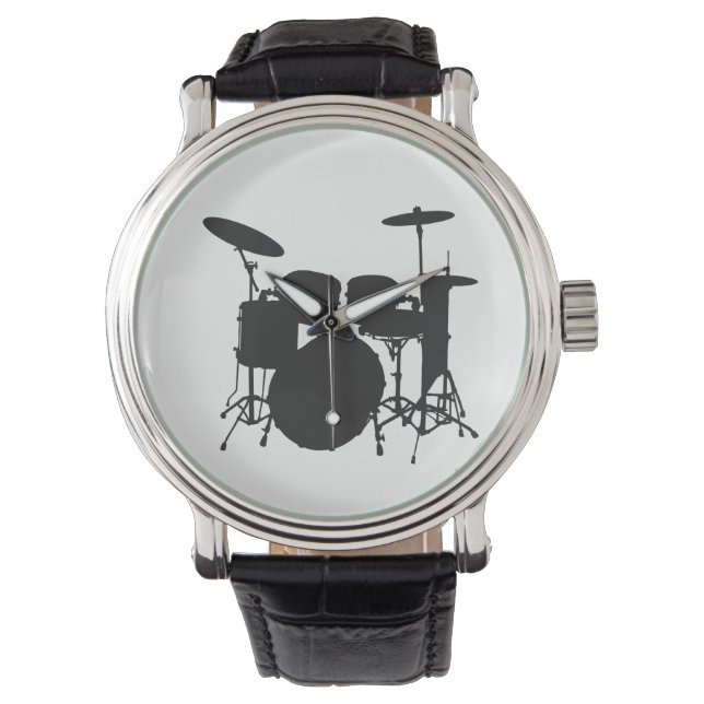 Drummers kijken horloge (Voorkant)
