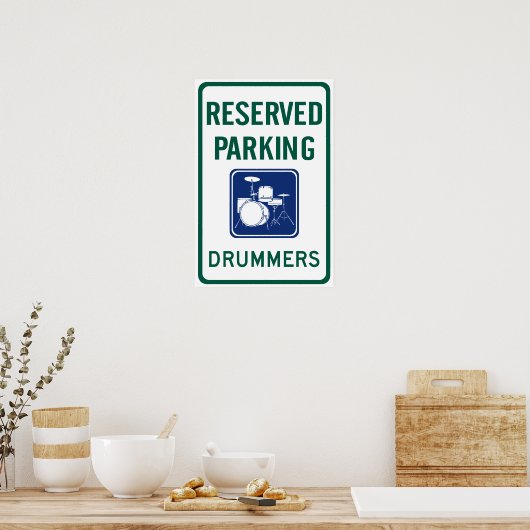 Drummers Parking Poster (Keuken)