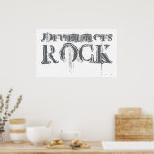 Drummers Rock Poster (Keuken)