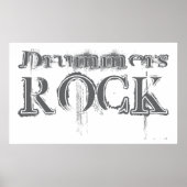 Drummers Rock Poster (Voorkant)