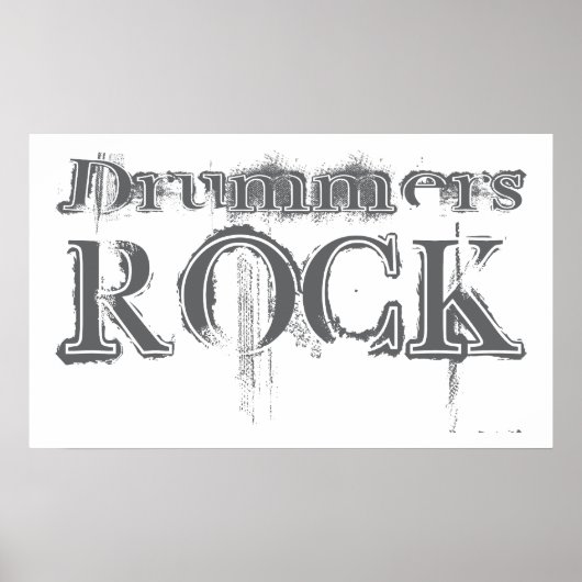 Drummers Rock Poster (Voorkant)