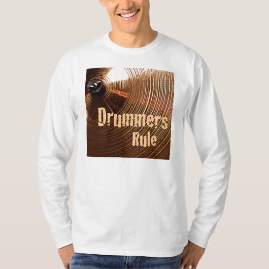 Drummers Rule Longhoeve Shirt (Voorkant)