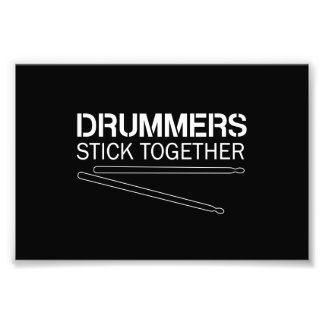 Drummers Stick Together Foto Afdruk