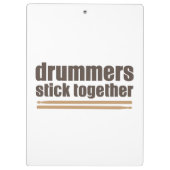 Drummers Stick Together Klembord (Achterkant)