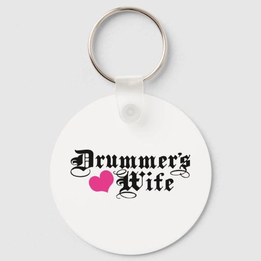 Drummer's vrouw sleutelhanger (Voorkant)