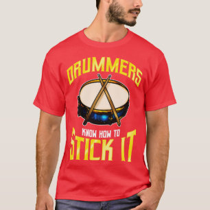 Drummers weten hoe ze de drums Percussie kunnen aa T-shirt