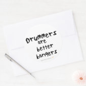 Drummers zijn Betere Bangers Grappige Stickers (Envelop)