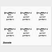 Drummers zijn Betere Bangers Grappige Stickers (Vel)