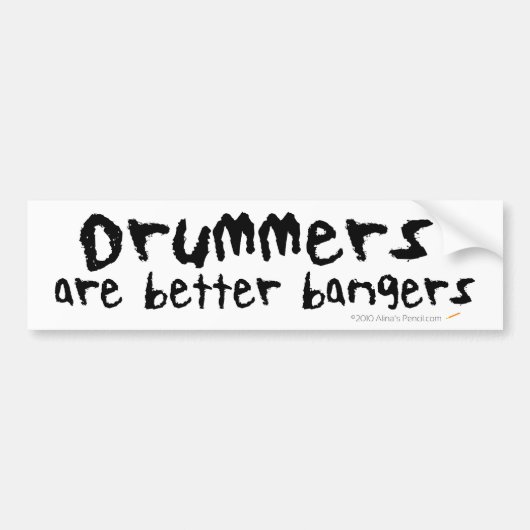 Drummers zijn de Bumpersticker van Betere Bangers (Voorkant)