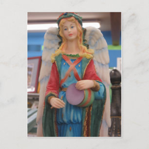 Drumming Angel Briefkaart