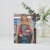 Drumming Angel Briefkaart (Staand voorkant)