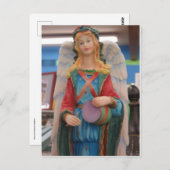 Drumming Angel Briefkaart (Voorkant / Achterkant)