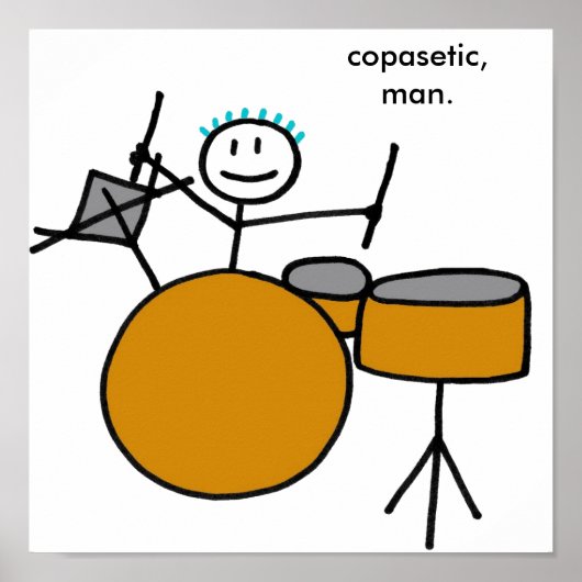 Drumming Boy Poster (Voorkant)