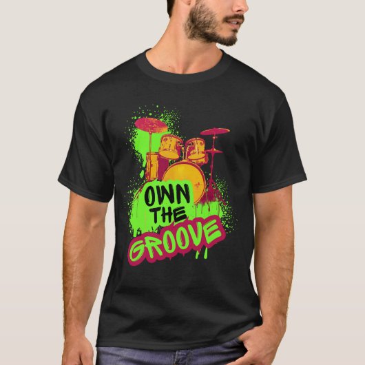 Drumming Design - Beheer De Groove T-shirt (Voorkant)