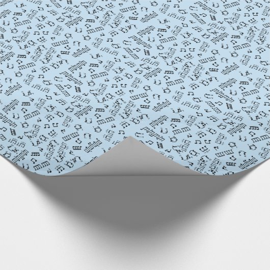 Drumming Gift Wrap Musical Drum Notes for Drummers Cadeaupapier (Hoek)