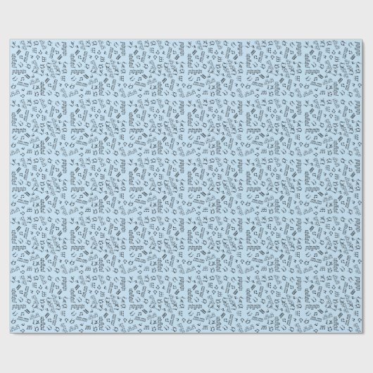 Drumming Gift Wrap Musical Drum Notes for Drummers Cadeaupapier (Vlak)