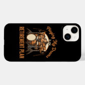 Drumming Is Mijn Pensioenplan Drummer Muziek Case-Mate iPhone Case (Achterkant (horizontaal))