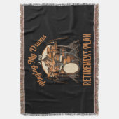 Drumming Is Mijn Pensioenplan Drummer Muziek Deken (Voorkant Verticaal)